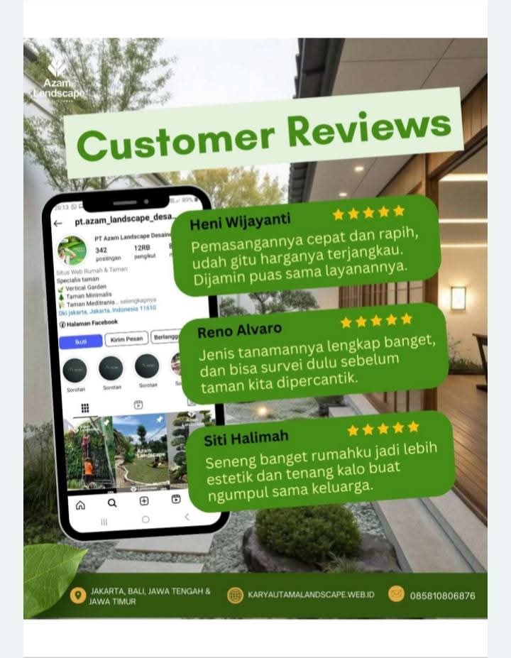 Customer reviews PT Azam Landscape Desainer